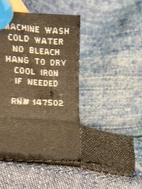 Image 13 of Women's Y2K Pre loved 1of 1 Up-cycled Ashley Stewart denim duster top drop waist &  high low hem  