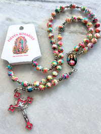 Image 4 of Sacred Heart of Jesus, Painted Stone Bold Joyful Rosary