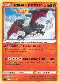 Radiant Charizard - SWSH: Crown Zenith - Near Mint
