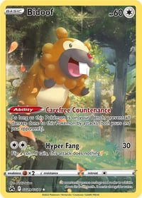 Bidoof - SWSH: Crown Zenith: Galarian Gallery - Near Mint