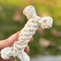 Image 2 of White Rope Bone Toy