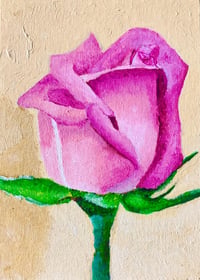 Image 1 of Pink Rose Painting