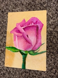 Image 2 of Pink Rose Painting