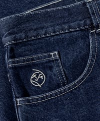 Image 3 of POLAR_BIG BOY SHORTS :::DARK BLUE/WHITE:::