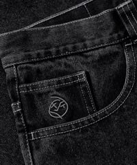 Image 3 of POLAR_BIG BOY SHORTS :::BLACK/SILVER:::