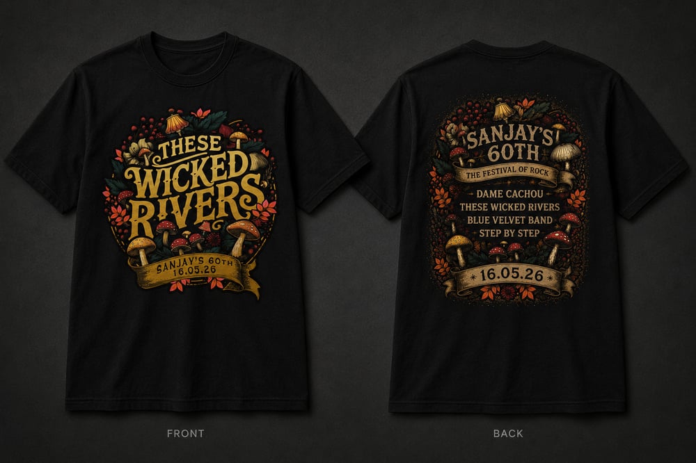Image of Sanjay's Festival of Rock Birthday Tee