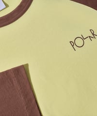 Image 3 of POLAR_3/4 SLEEVE TEE :::CINNAMON/LIGHT YELLOW:::