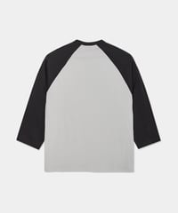 Image 2 of POLAR_3/4 SLEEVE TEE :::BLACK/SILVER:::
