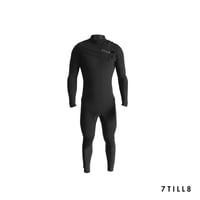 Image 1 of Traje Neopreno 7TILL8 3/2 Steamer Cross zip black en liquidación.
