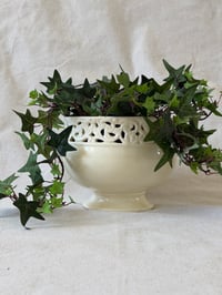 Image 3 of Cream Lace Footed Planter