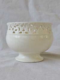 Image 1 of Cream Lace Footed Planter