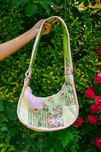 Image 1 of Shojo Princess Patch Bag (Pink+ Yellow + Green)