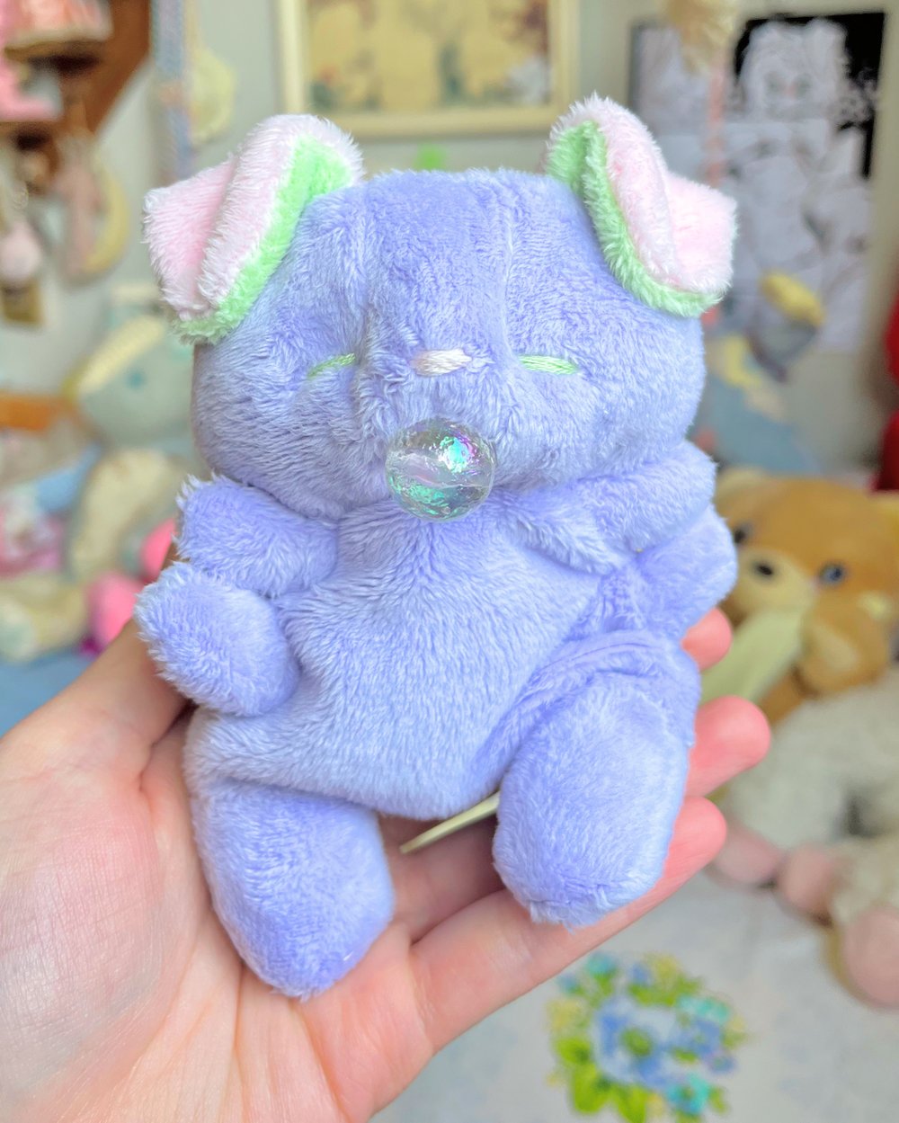 Image of Hugg-A-Me Babey! Purple spit bubble