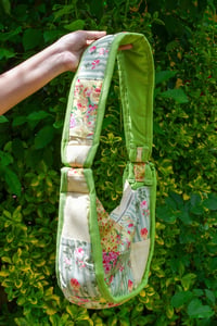Image 2 of Shojo Princess Patch Bag (Green + Yellow Tea Party)
