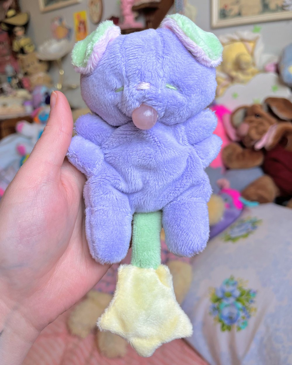 Image of Hugg-A-Me Babey! Purple + green tail