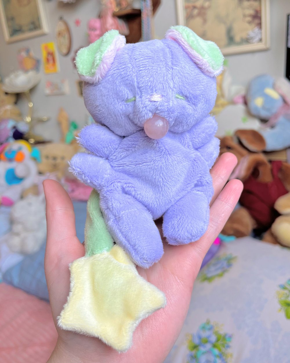 Image of Hugg-A-Me Babey! Purple + green tail