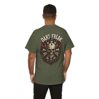 Image 4 of Dart Freak Graphic T‑Shirt – Bold Dartboard Skull Design for Dart Players