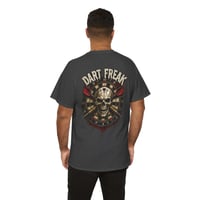 Image 5 of Dart Freak Graphic T‑Shirt – Bold Dartboard Skull Design for Dart Players