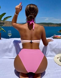 Image 2 of Pink one piece bathing suit 