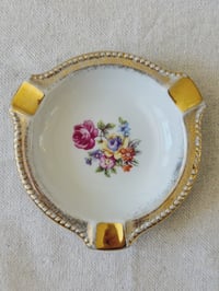 Image 3 of Small German Floral Smoking Dish