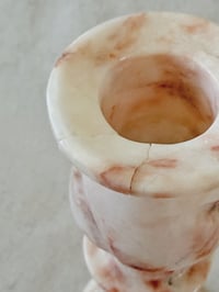 Image 4 of Pink Stone Column Taper Holders Set