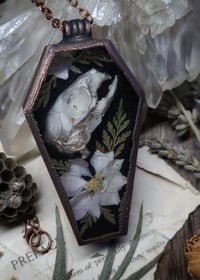 Image 5 of Coffin Amulet - Rabbit Skull and Floral