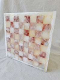 Image 2 of Vintage Peachy Chess Board