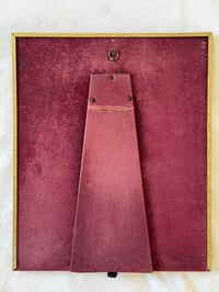 Image 4 of Vintage 40's Brass & Fabric Frame