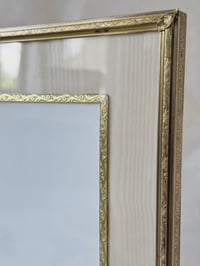 Image 2 of Vintage 40's Brass & Fabric Frame