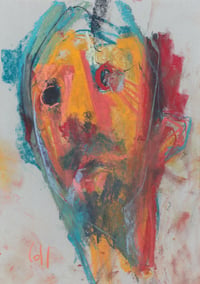 Image 2 of Onslaught - Sketchbook Drawing in Soft Pastels on Paper 