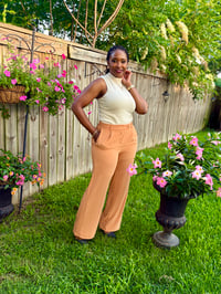 Image 1 of Wide Leg Pant w/Front Button