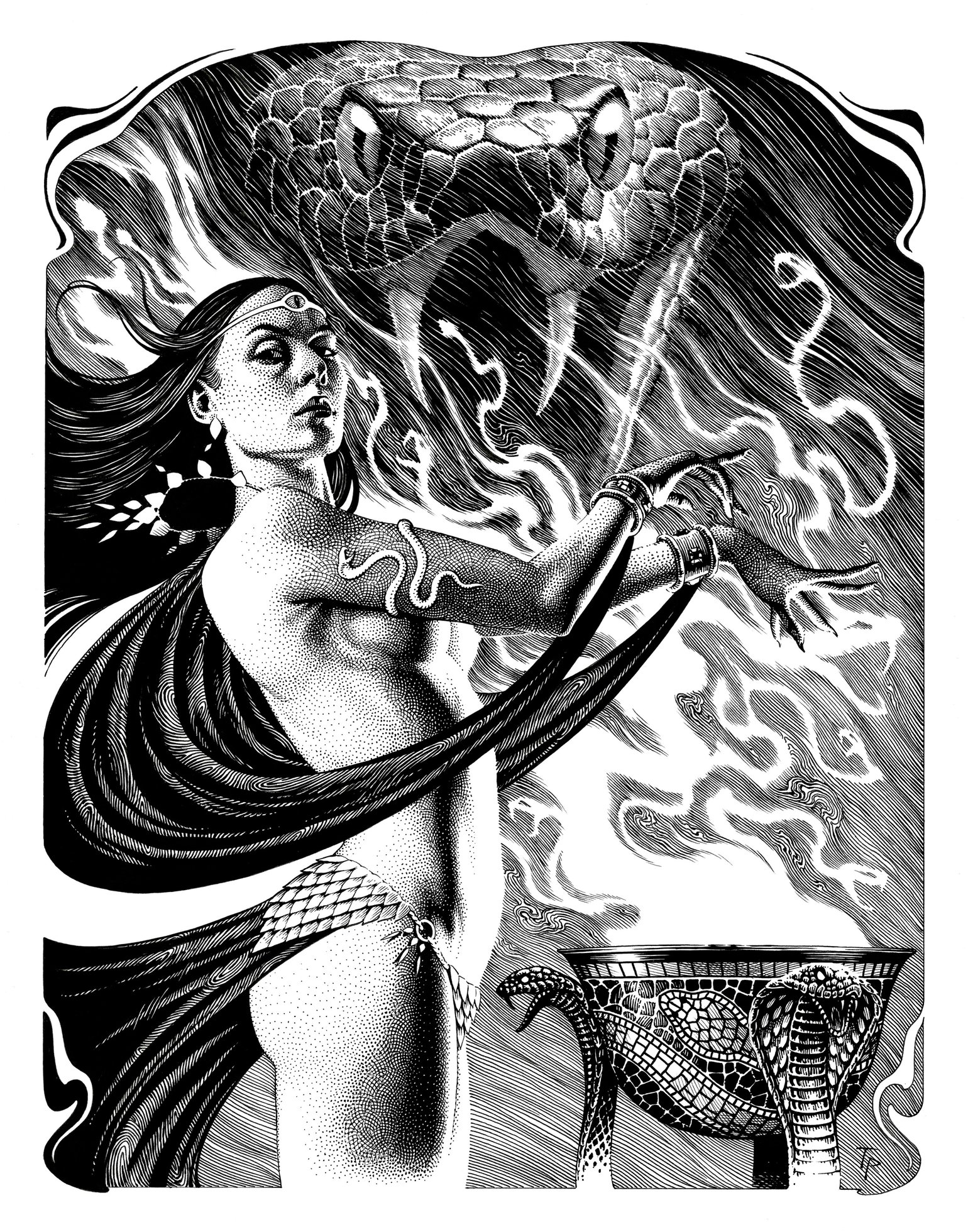 Image of Serpentine Sorceress (print)