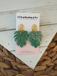 Green tropical leaf