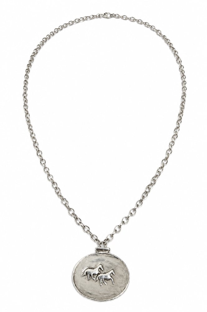 Image of Two Horses Necklace