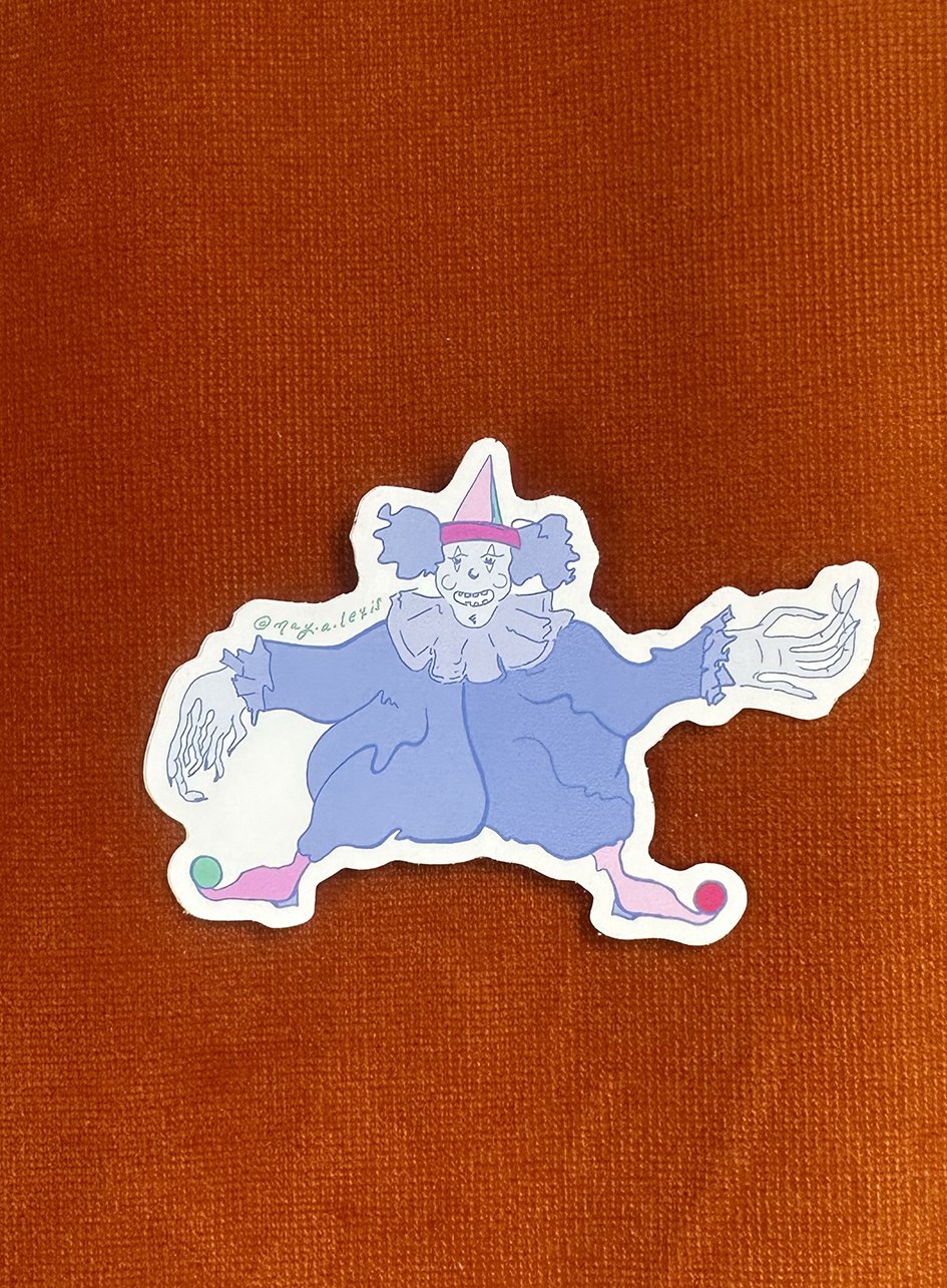 Image of Spooky Clown Sticker