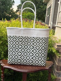 Tote-White and Olive