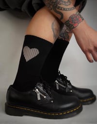 Image 3 of Hidden Moon Socks – Black Edition