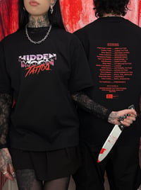 Image 1 of     Hidden Moon 80s Slasher Tee – Limited Edition