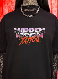 Image 4 of     Hidden Moon 80s Slasher Tee – Limited Edition