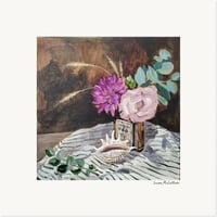 Image 2 of Art Print 'Blooms in a Whisky Bottle'