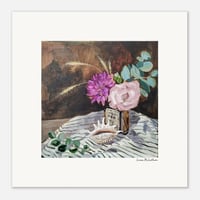 Image 1 of Art Print 'Blooms in a Whisky Bottle'