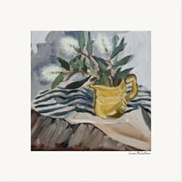 Image 2 of Art Print 'Native Blooms in a Yellow Jug'