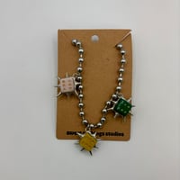 Spiked Dice "666"  Necklace (#2143)