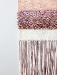 Image 3 of Woven Wall Hanging - Colouful and Textured (Medium)