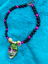 Image 1 of Neon Beaded Whimsiclown Choker