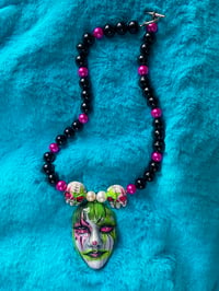 Image 2 of Neon Beaded Whimsiclown Choker
