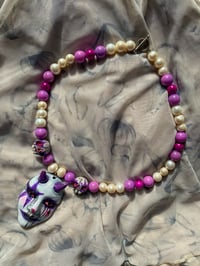 Image 3 of Purple Beaded Whimsiclown Choker