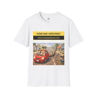 Image 3 of How Am I Driving? Cross-Eyed Santa T-Shirt