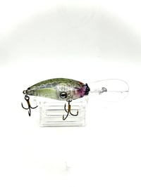Image 4 of Crankbait 3.5inch Transparent Golden/ Leaf Green