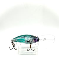 Image 3 of Crank-bait 3.5inch Transparent Turquoise Bass